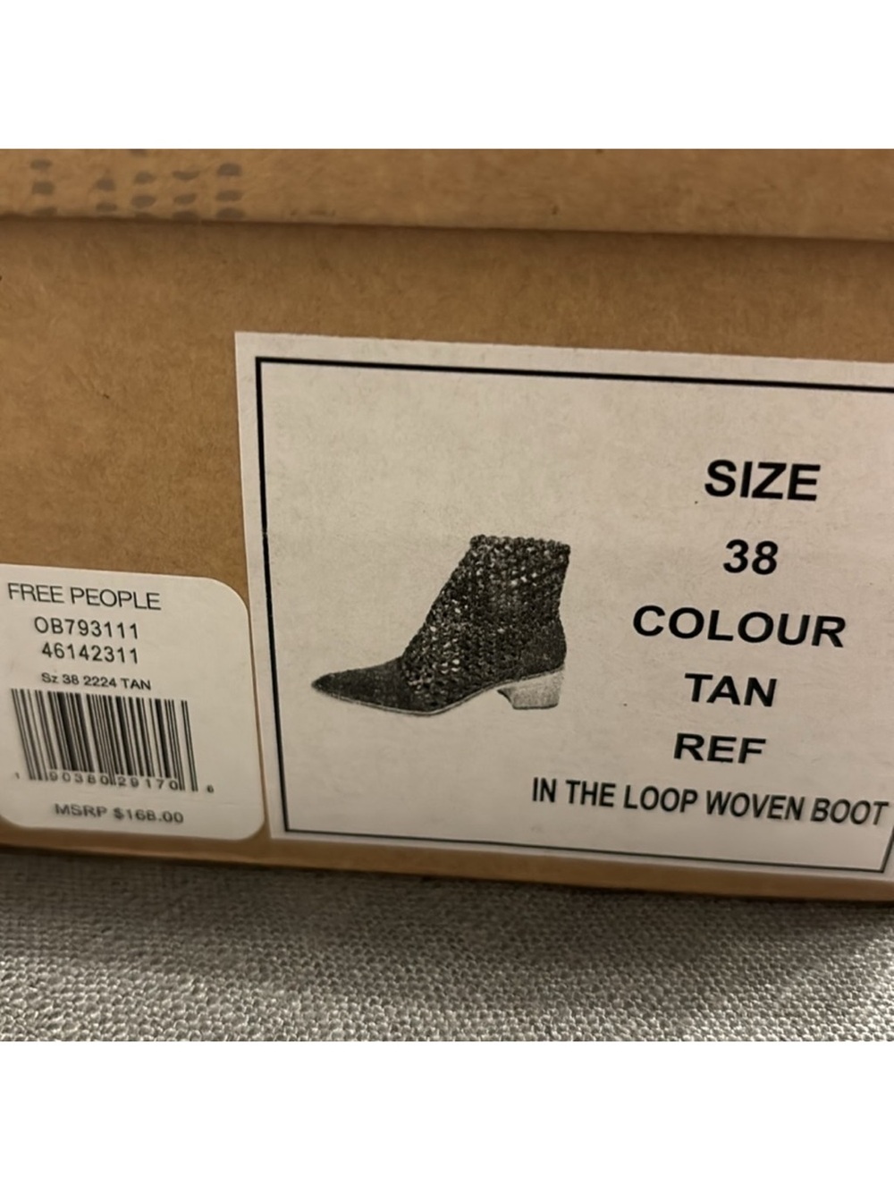 Free People in the loop woven boots tan - Picture 7 of 11